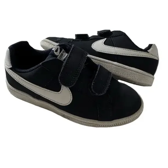 Nike Court Royale Navy White Velcro Preschooler 10.5C Running Shoes Sneakers - Picture 2 of 10